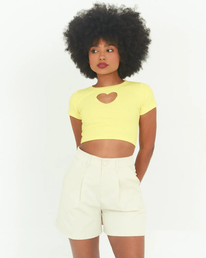 CROPPED GROOVY 31004 AMARELO FLUOR P