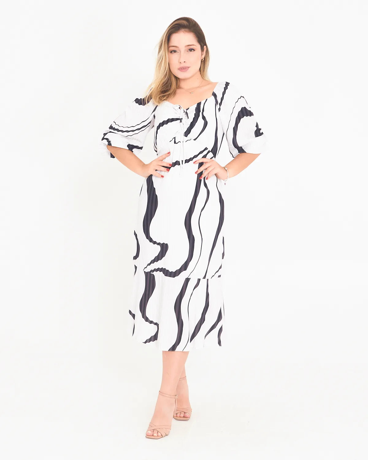 VESTIDO LUNENDER 45488 PRETO M