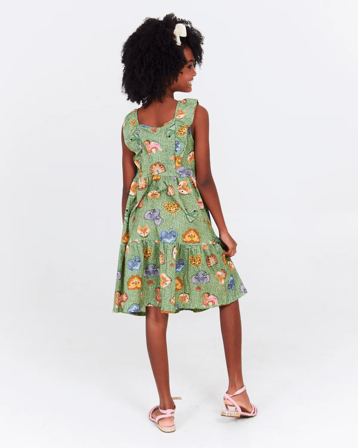VESTIDO INF LUNENDER 37596 SAFARI VERDE 02