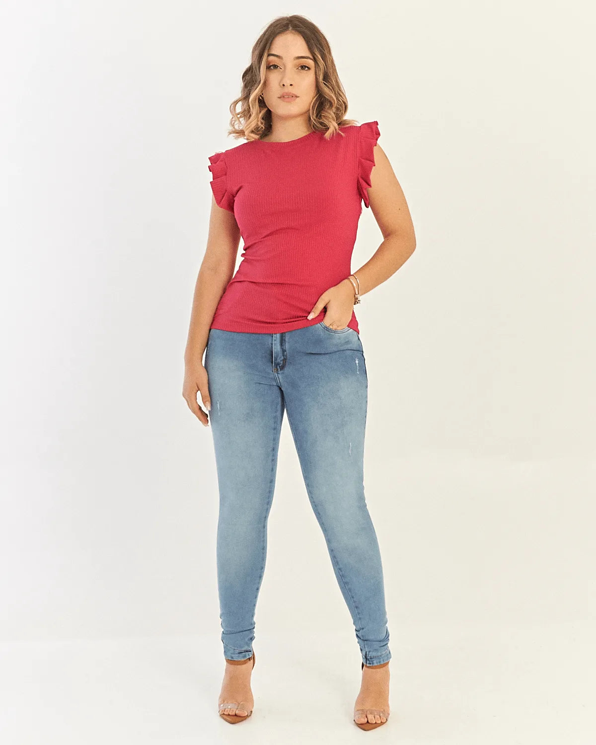 BLUSA SAFIRA PLINSADA