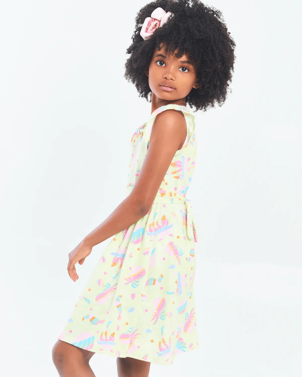 VESTIDO INF LUNENDER 19167 VERDE 10