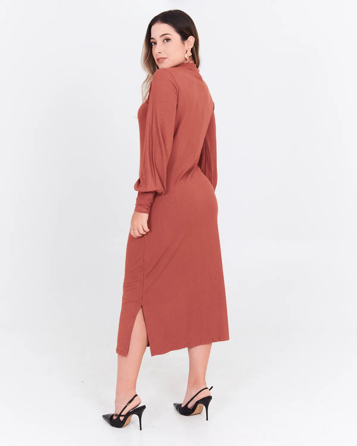 VESTIDO LUNENDER 67755 MARRON GG