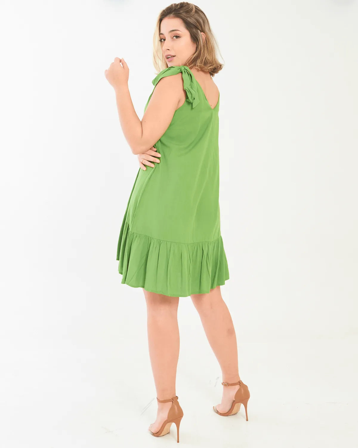 VESTIDO SAFIRA LACO/OMBRO AZUL CANDY M