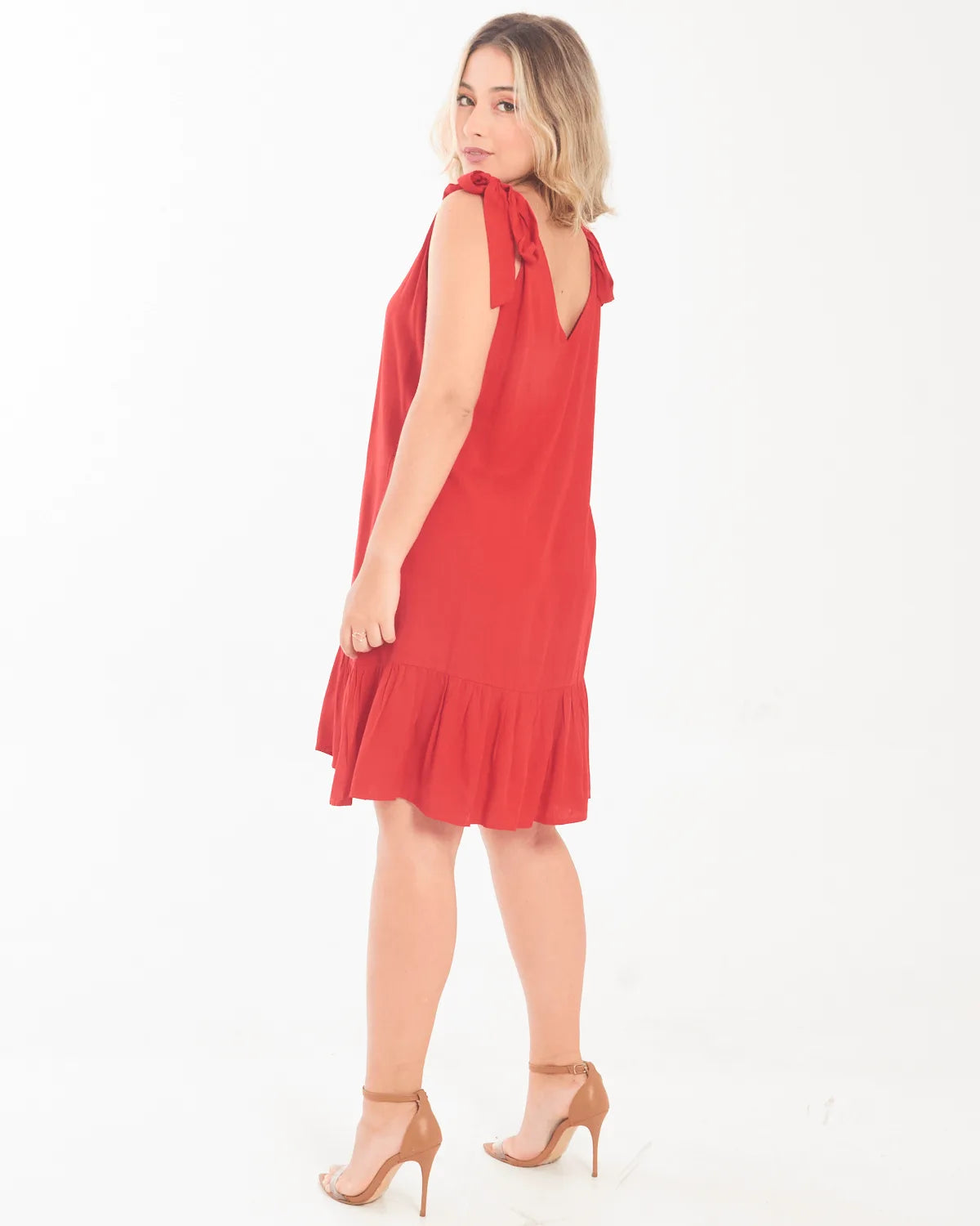 VESTIDO SAFIRA LACO/OMBRO AZUL CANDY M