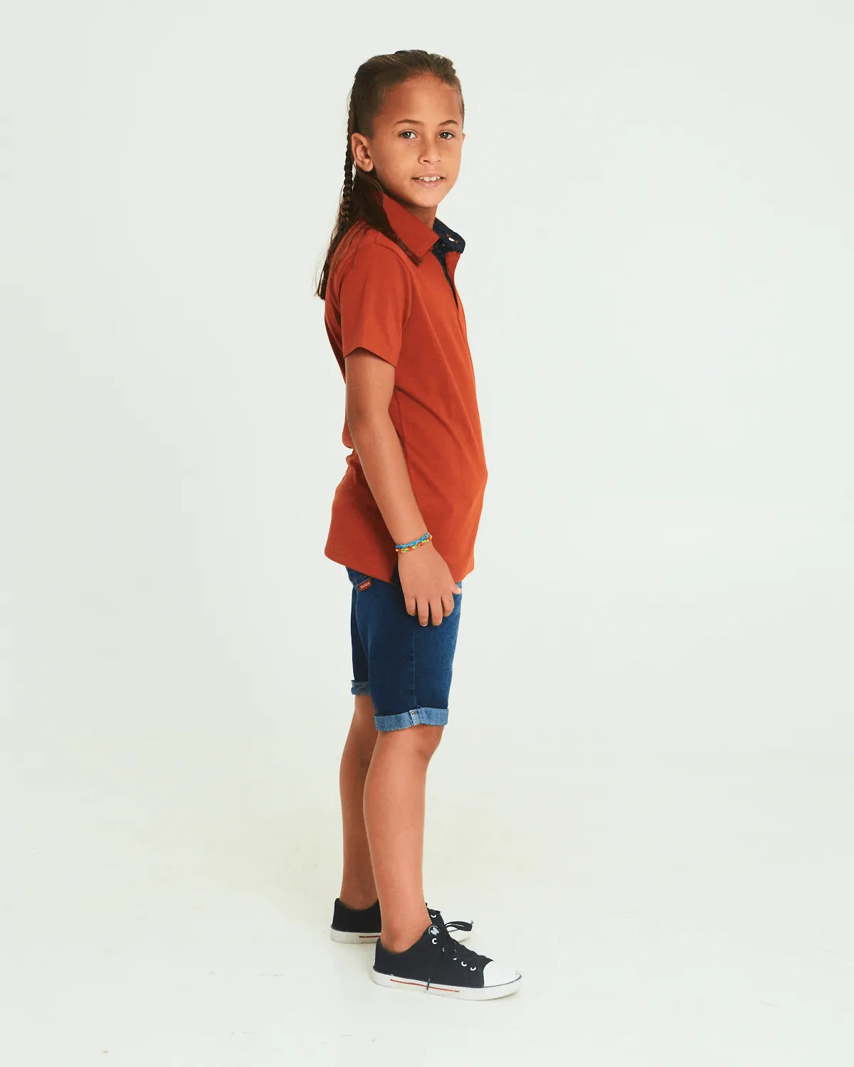 BERMUDA INF MANIA KIDS 3164 JEANS ESCURO 14