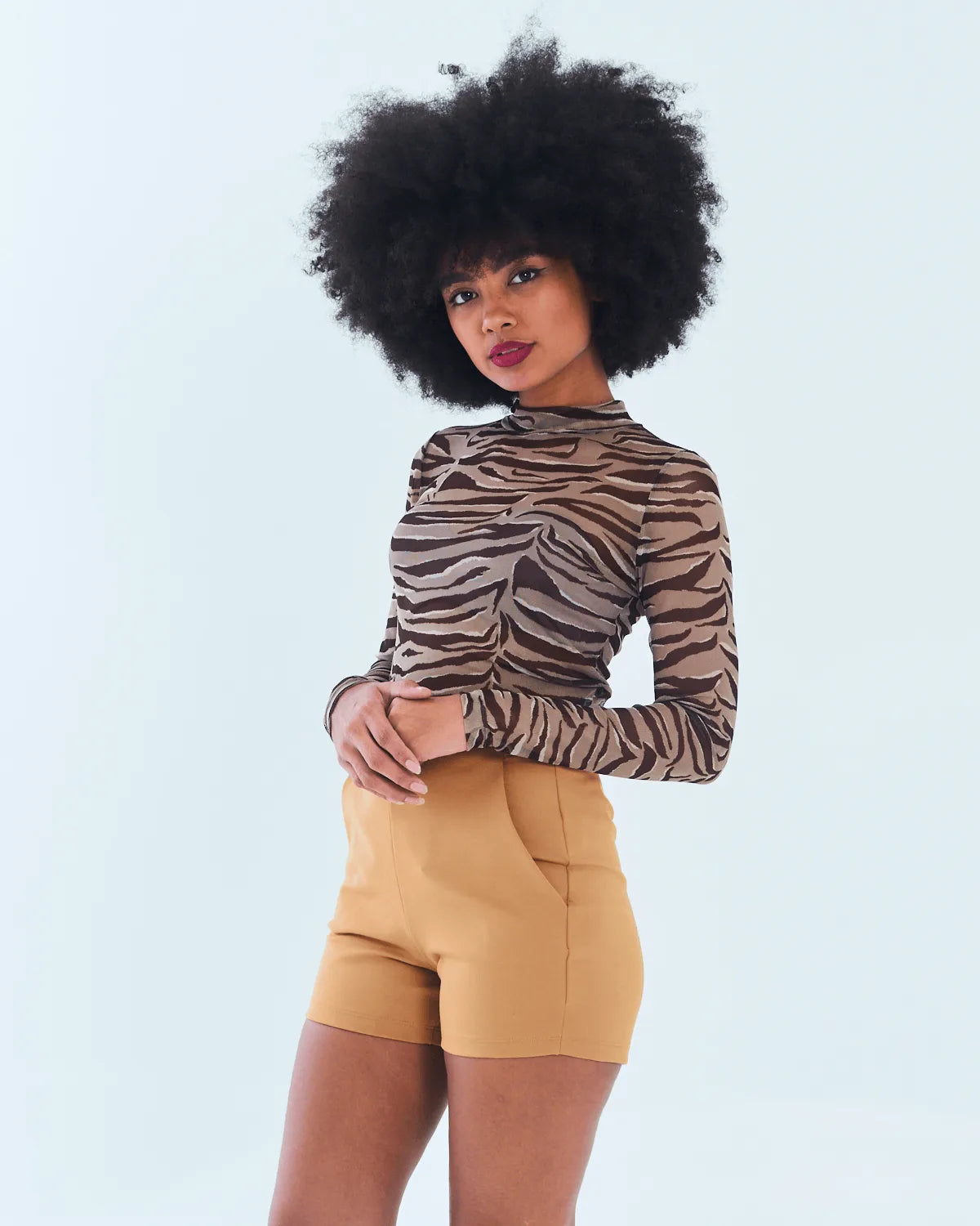 BLUSA SECIA 09058 MARRON P