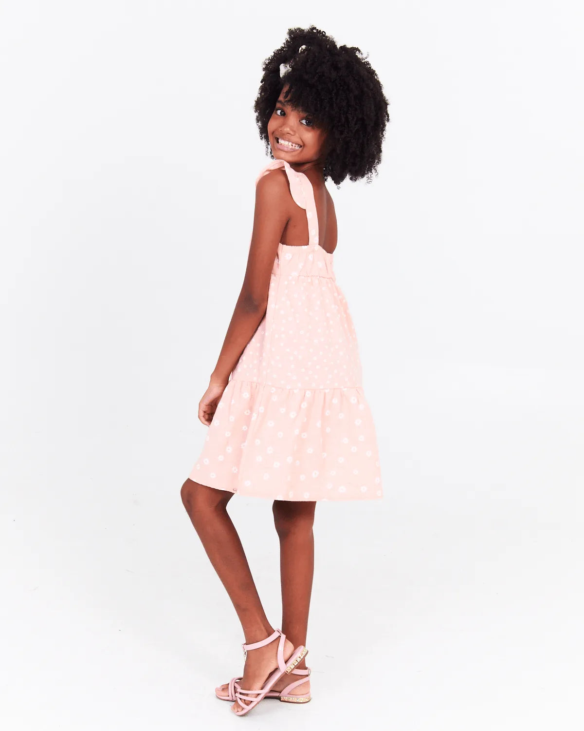 VESTIDO INF LUNENDER 37294 FLOR BEGE 03