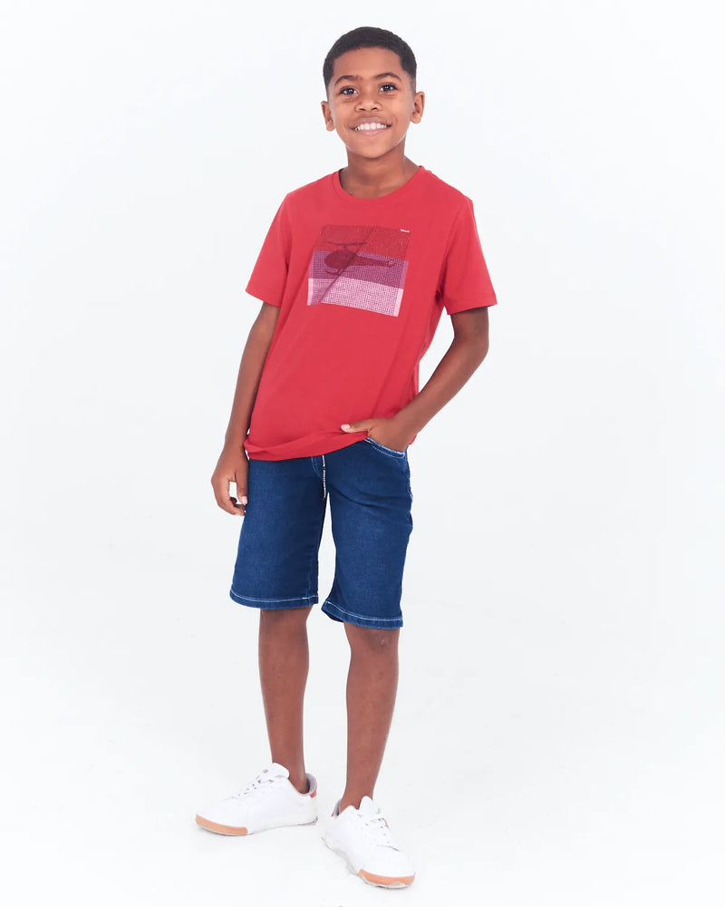 BERMUDA INF CARINHOSO 1000100747 JEANS ESCURO 18
