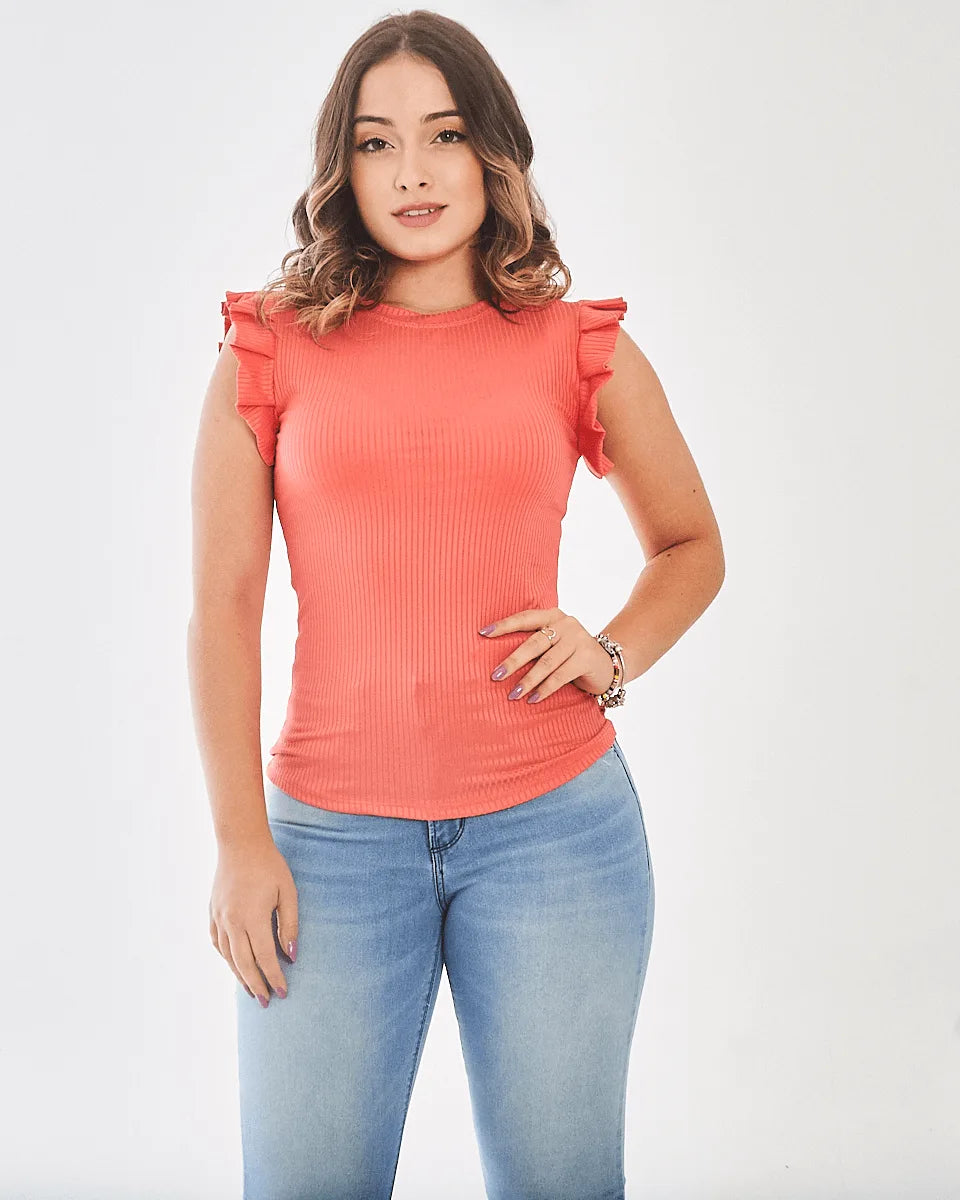 BLUSA SAFIRA PLINSADA