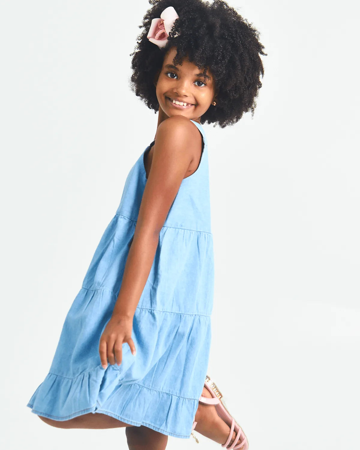 VESTIDO INF ROVITEX 1124432 JEANS CLARO 10