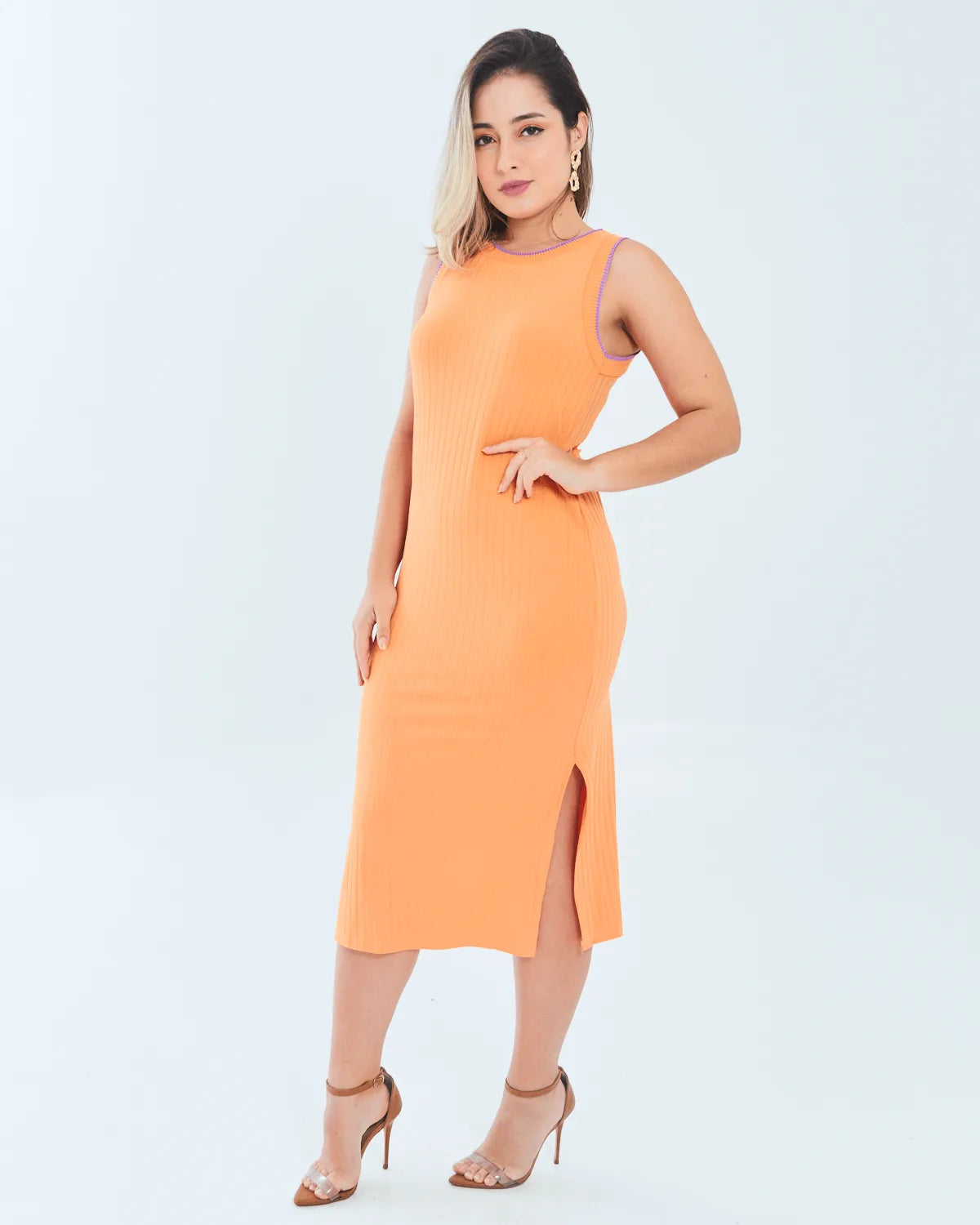 VESTIDO MALWEE 1000104165 LARANJA PP