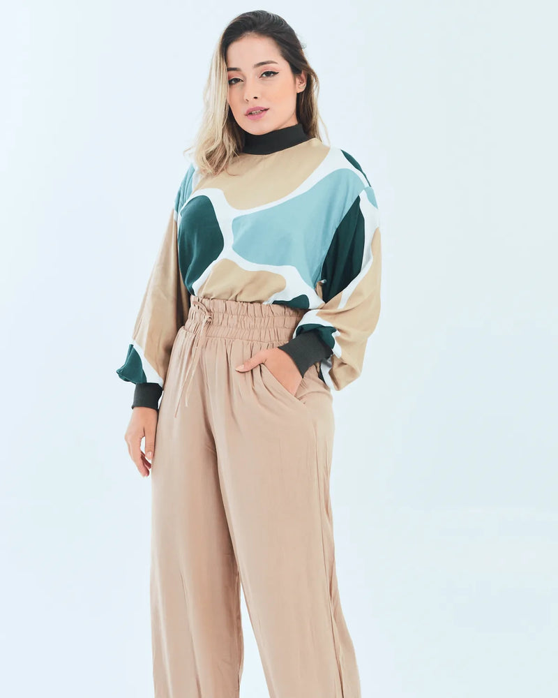 BLUSA LUNENDER 66377 VERDE G