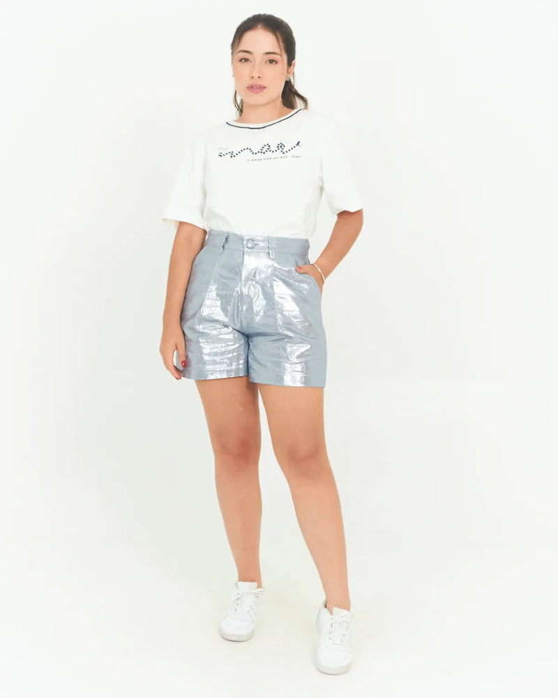 SHORT LOVE IT 43924 PRATA G