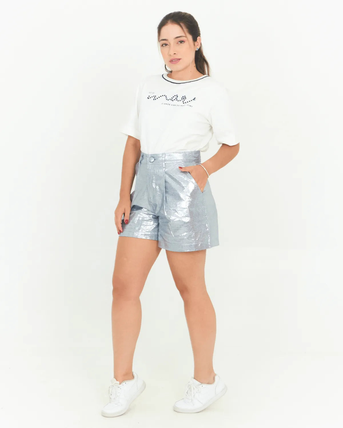SHORT LOVE IT 43924 PRATA G