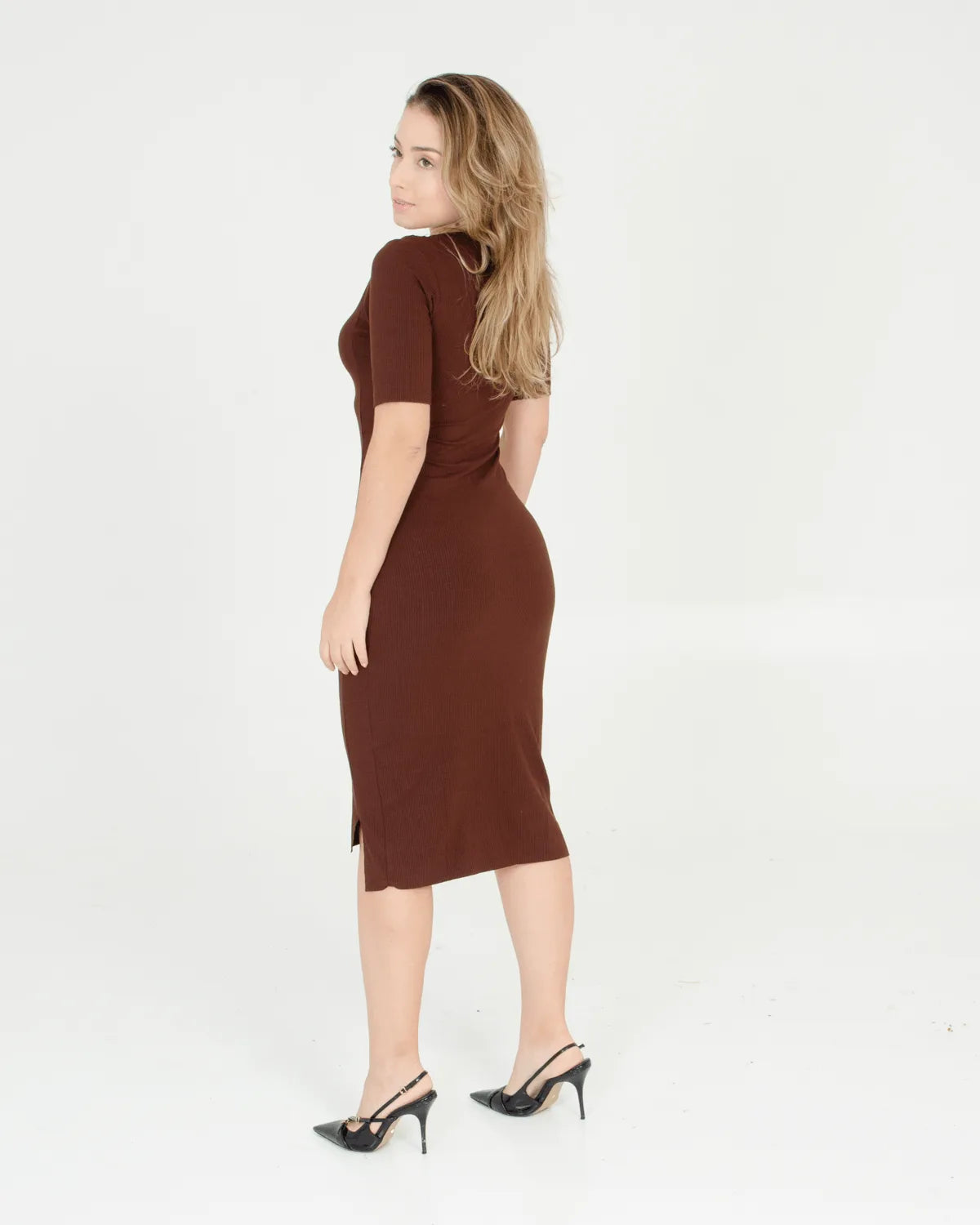 VESTIDO GROOVY 54757 MARRON P