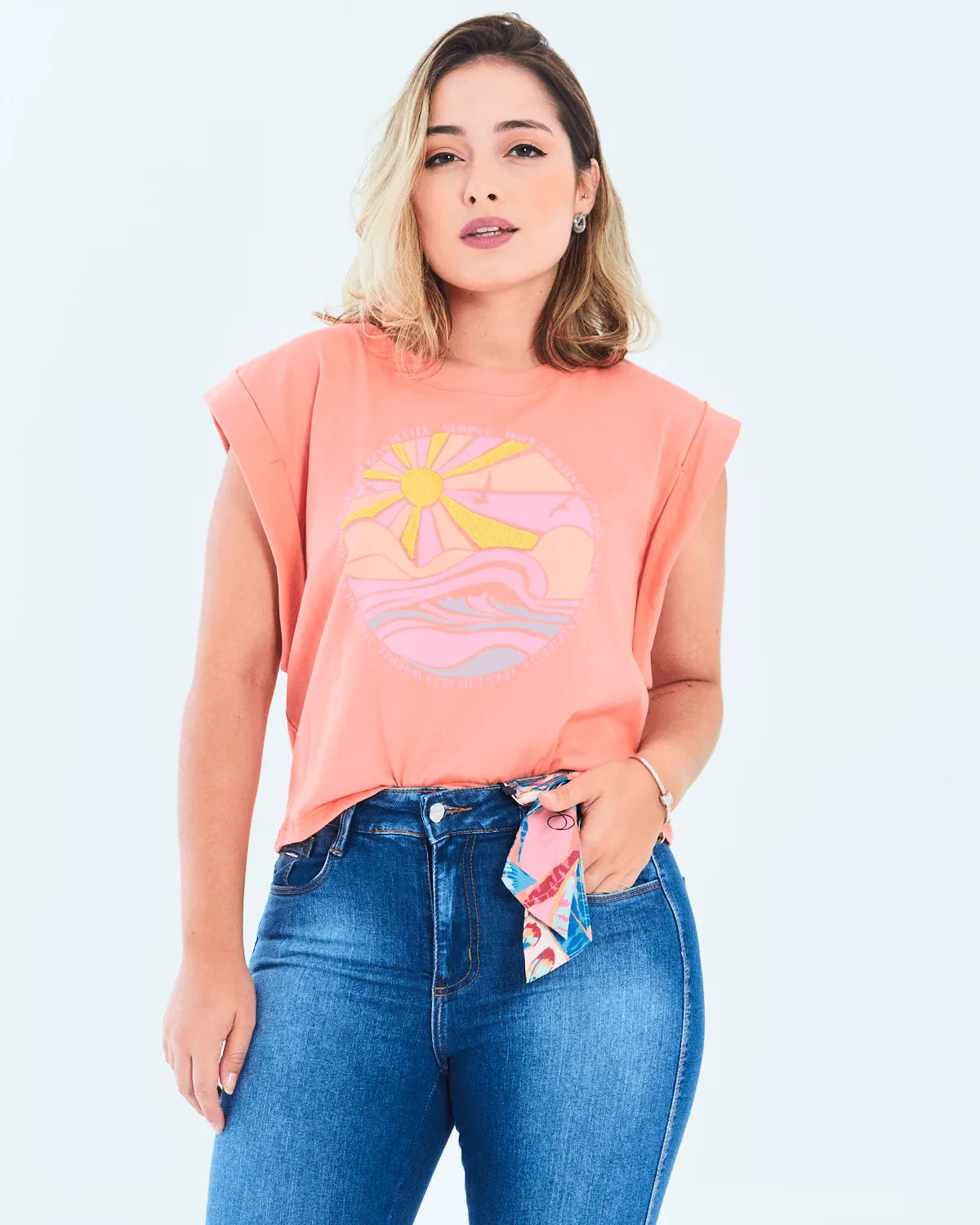 CAMISETA MALWEE 1000102574 SALMON GG