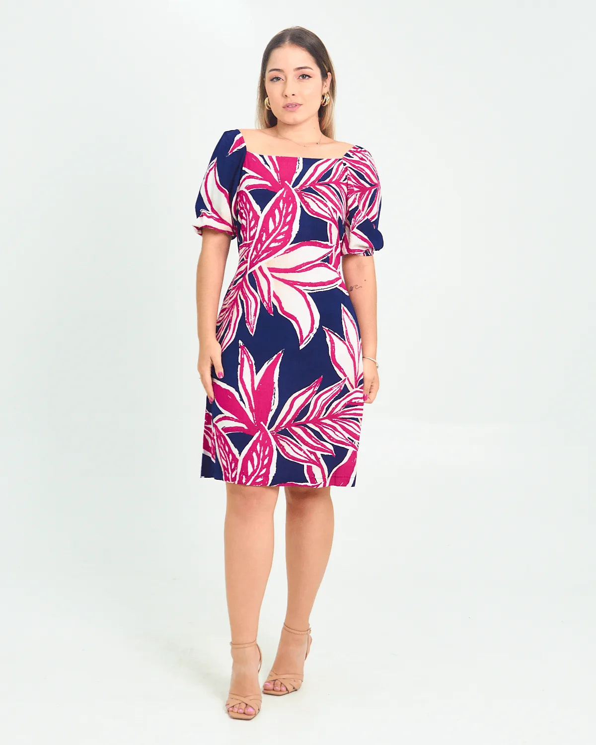 VESTIDO SAFIRA MANGA ELAS/COSTA