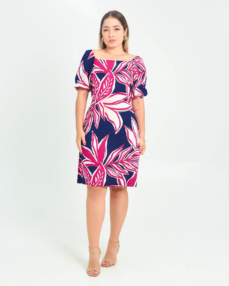 VESTIDO SAFIRA MANGA ELAS/COSTA