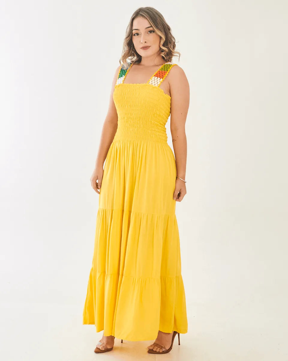VESTIDO SAFIRA PATY/MANGA