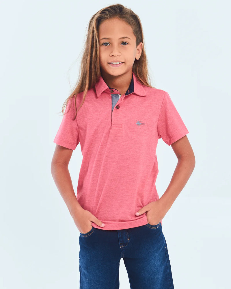 CAMISA POLO SALLO , MISTO AZUL 16