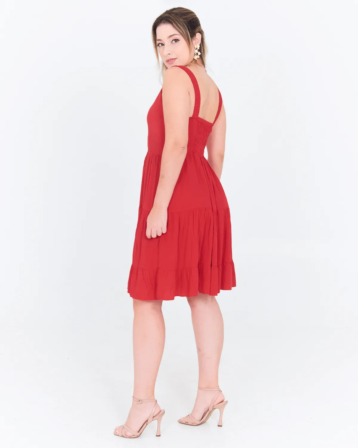 VESTIDO SAFIRA GABI VERMELHO M
