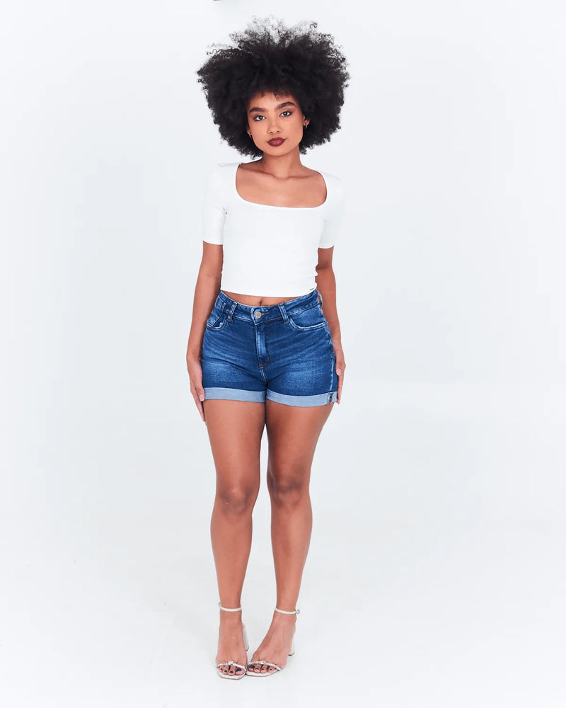 SHORT MUCS 10796 JEANS ESCURO 40