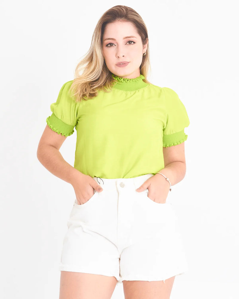 BLUSA LOVE IT 43835 VERDE LIMA PP