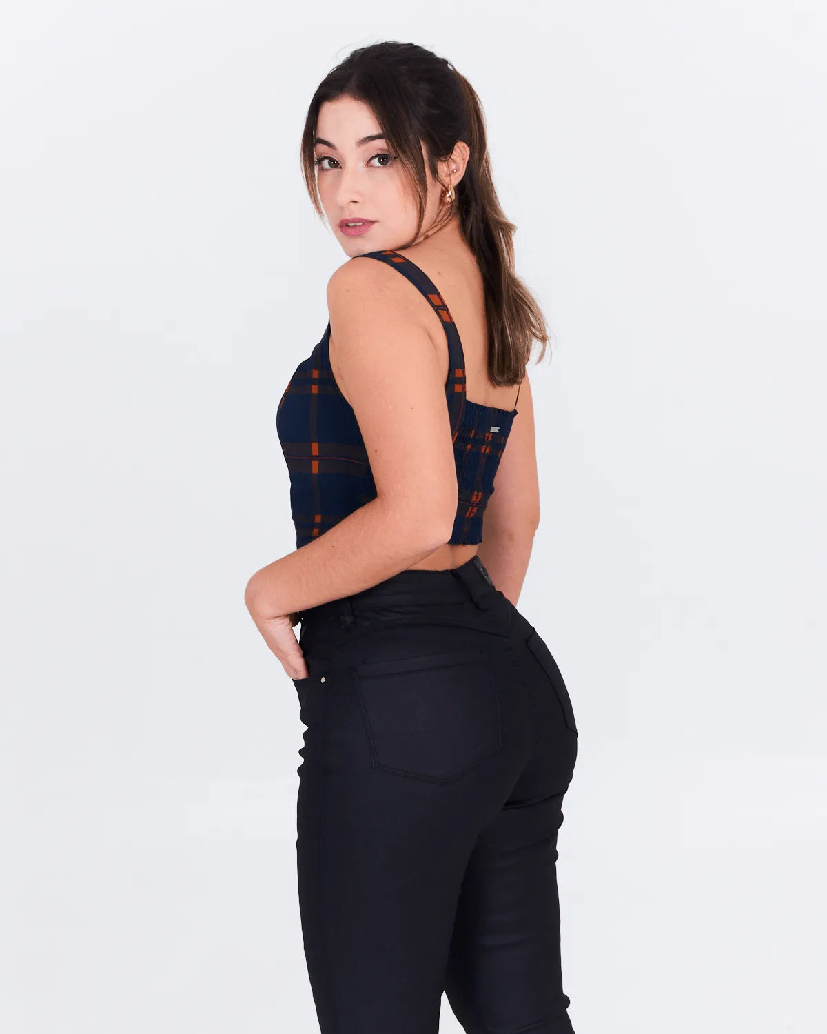 BLUSA ENFIM 1000119310 XDREZ AZUL GG