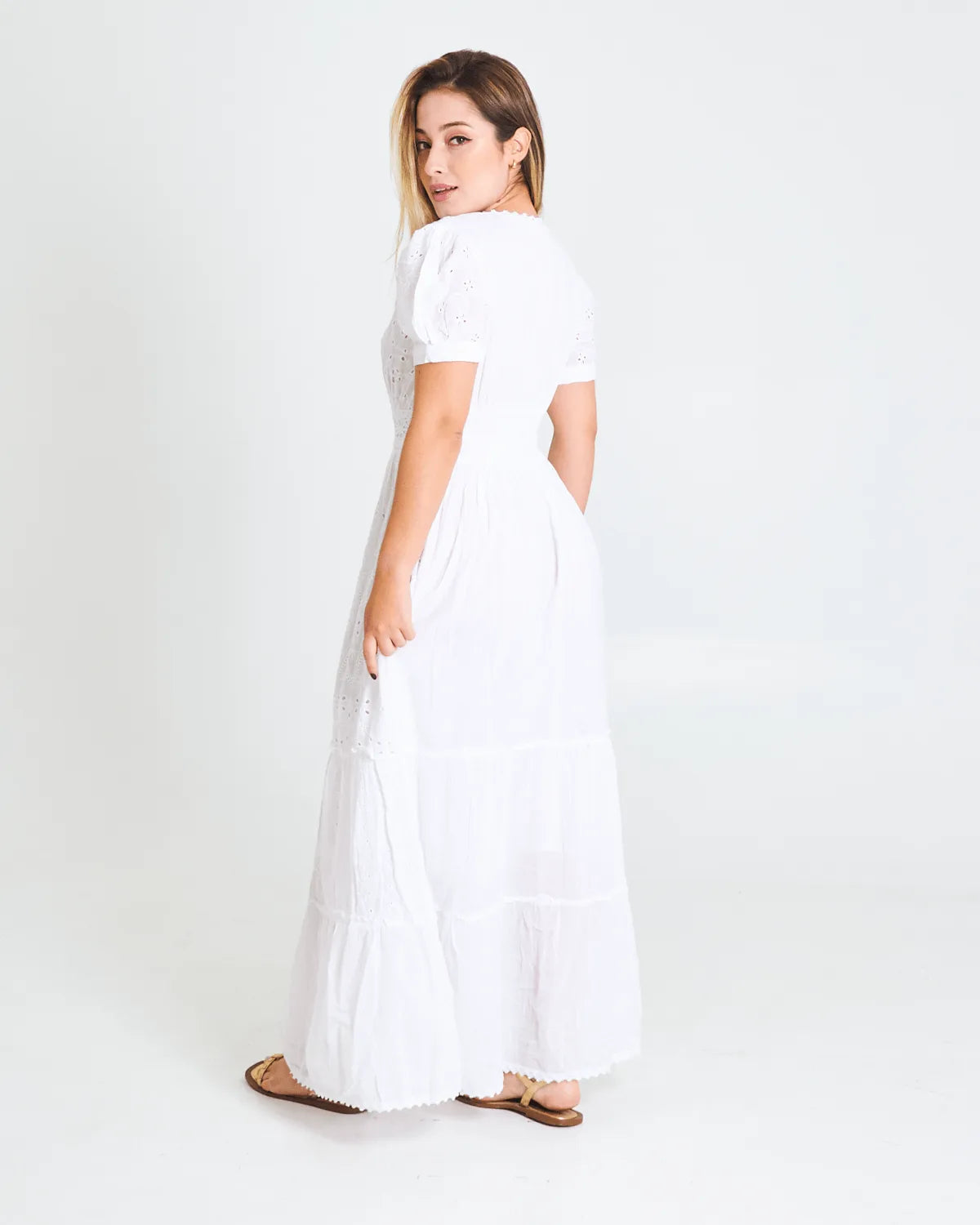 VESTIDO INDIA FASHION 9556 BRANCO GG
