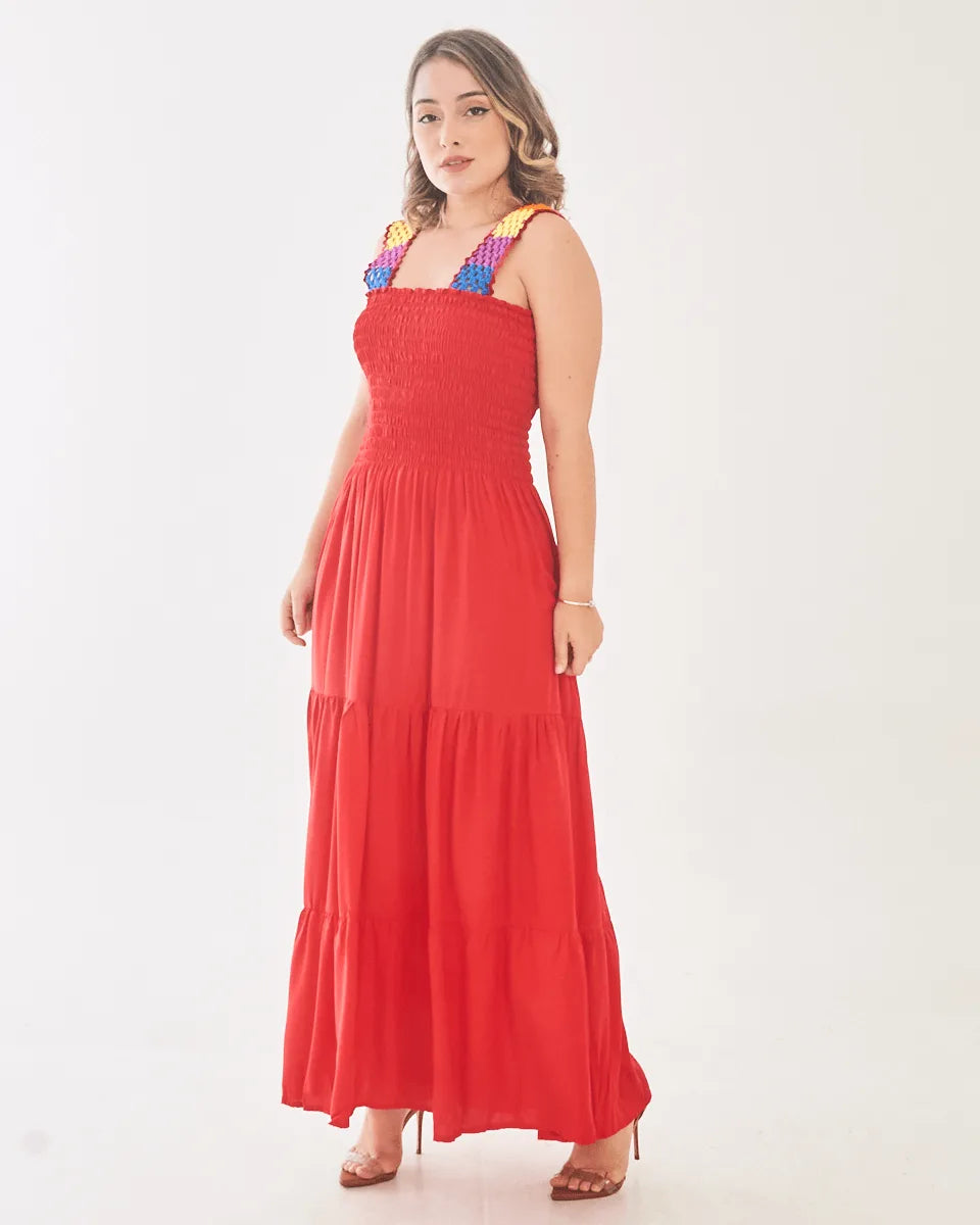 VESTIDO SAFIRA PATY/MANGA