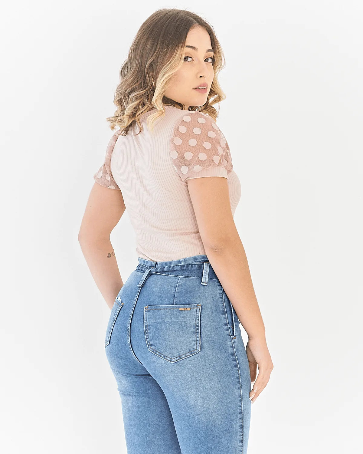 BLUSA SAFIRA MANGA TULE