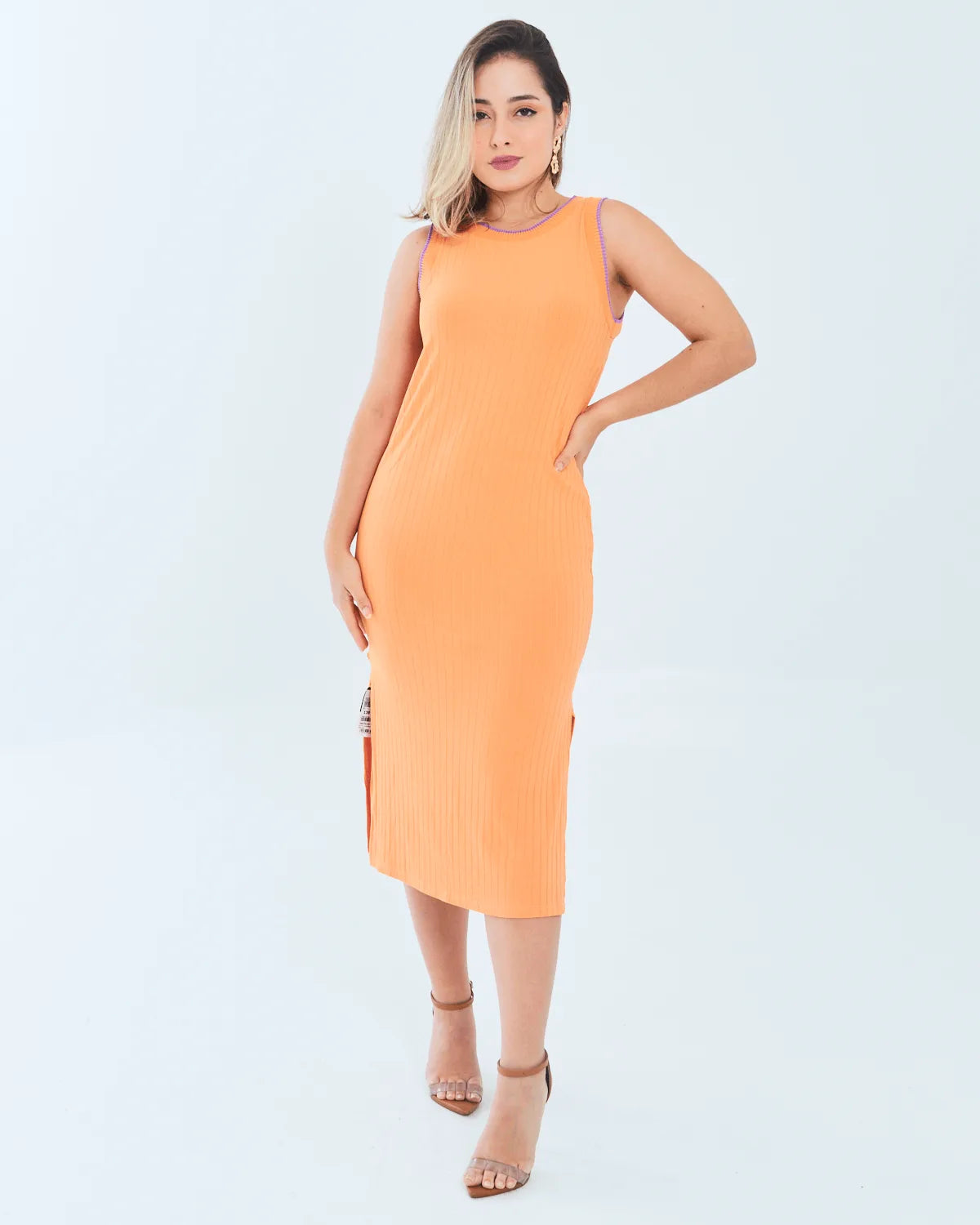 VESTIDO MALWEE 1000104165 LARANJA PP