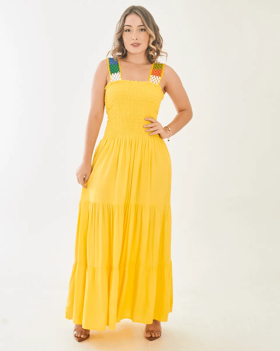 VESTIDO SAFIRA PATY/MANGA