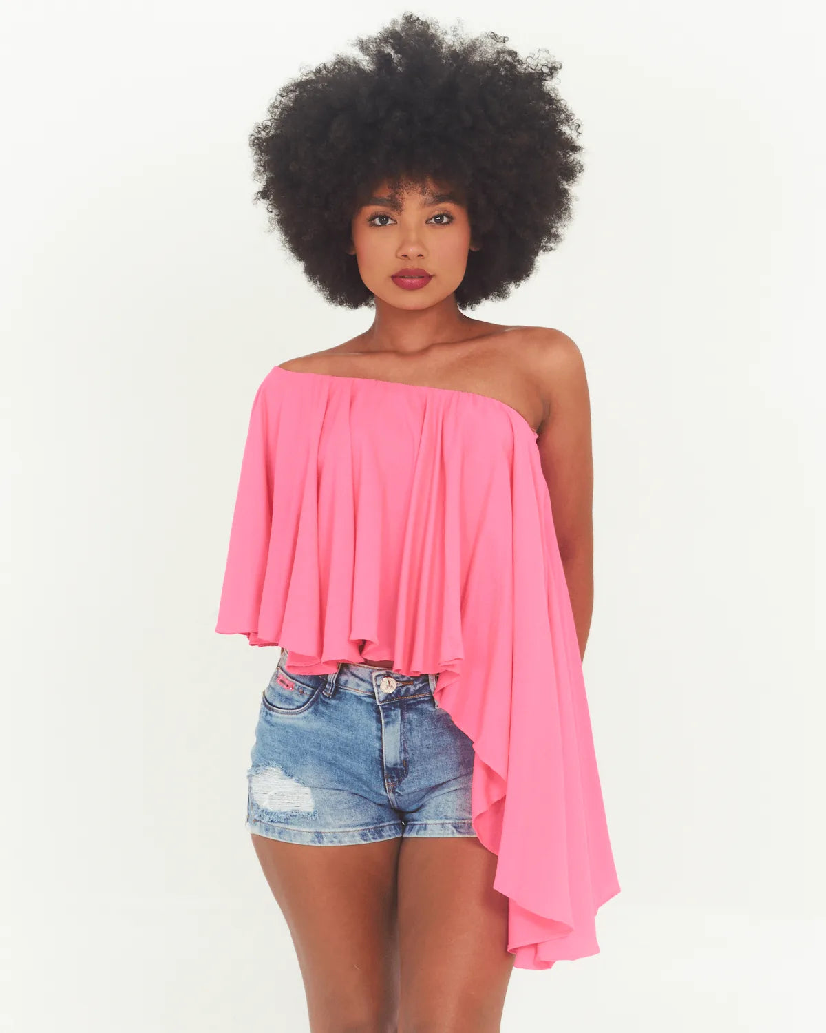 BLUSA LA BELLA OMBRO SO(071) PINK G