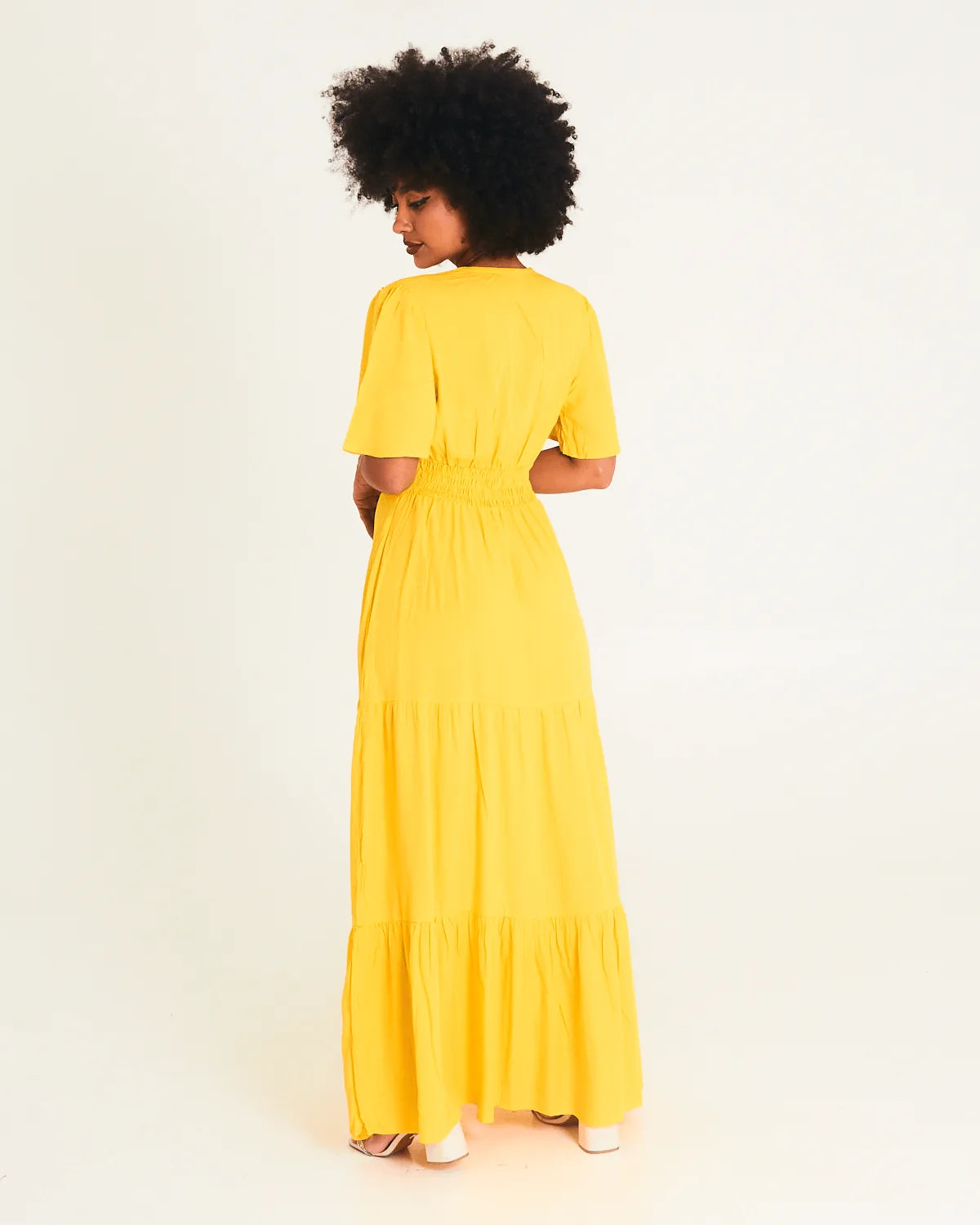 VESTIDO SAFIRA LONGO/V/MANGA BRANCO G