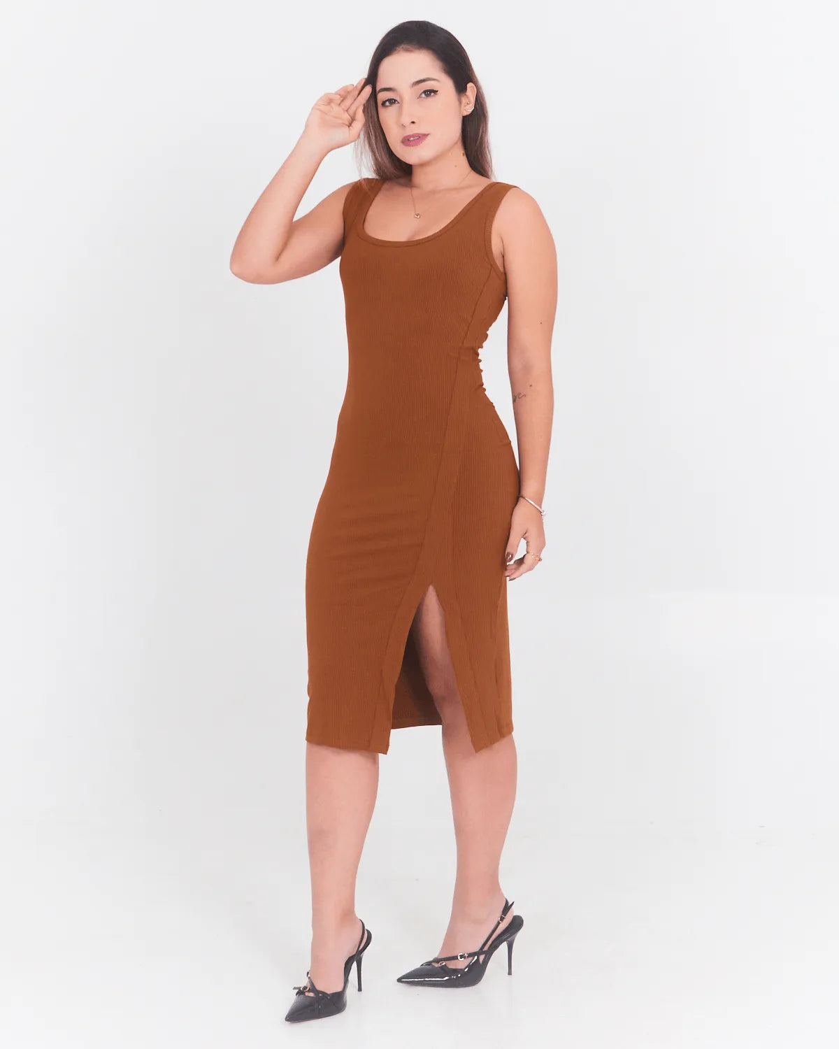 VESTIDO GROOVY 44840 AREIA QUEIMADA G