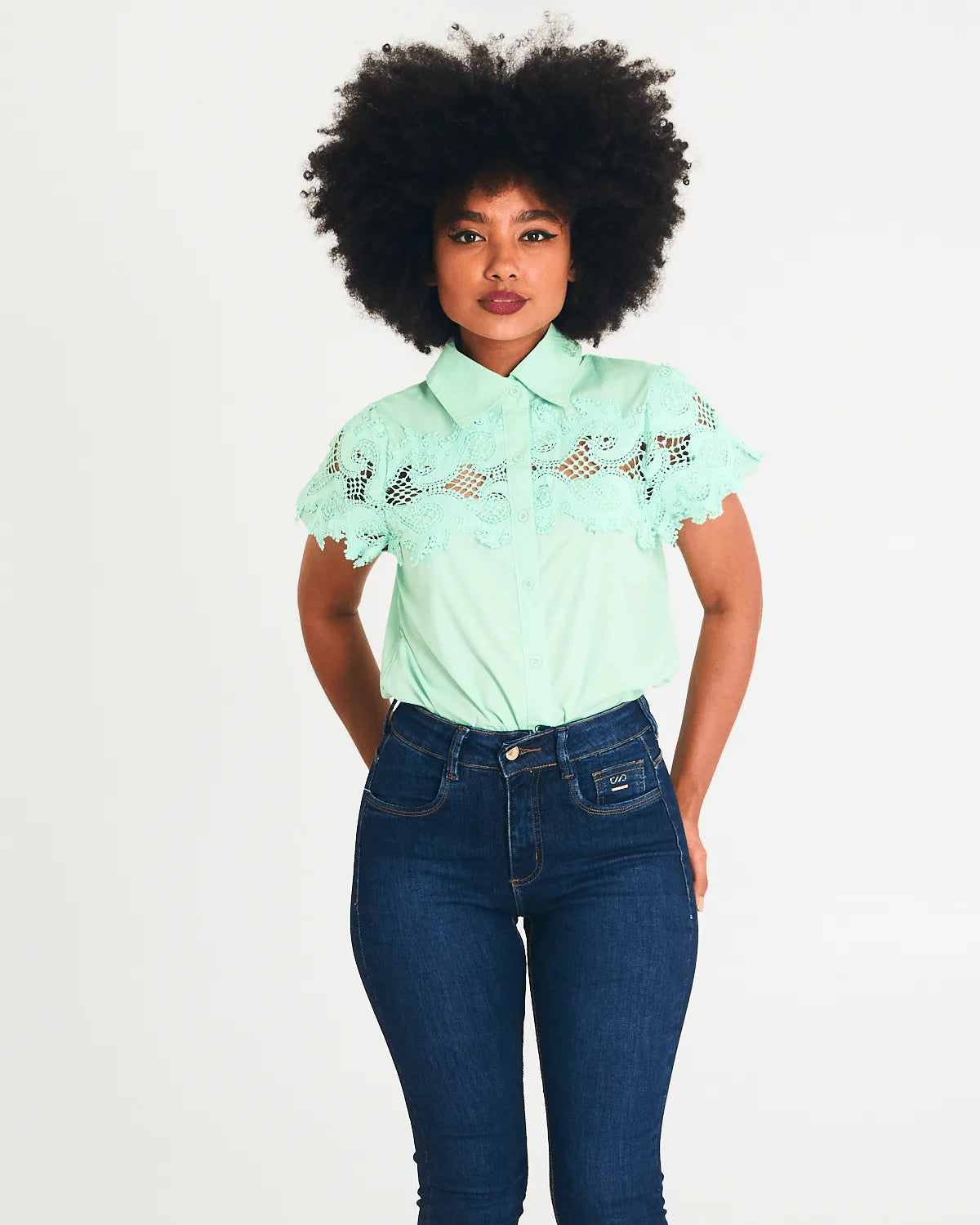 CAMISA BELLINA AA5578 VERDE G