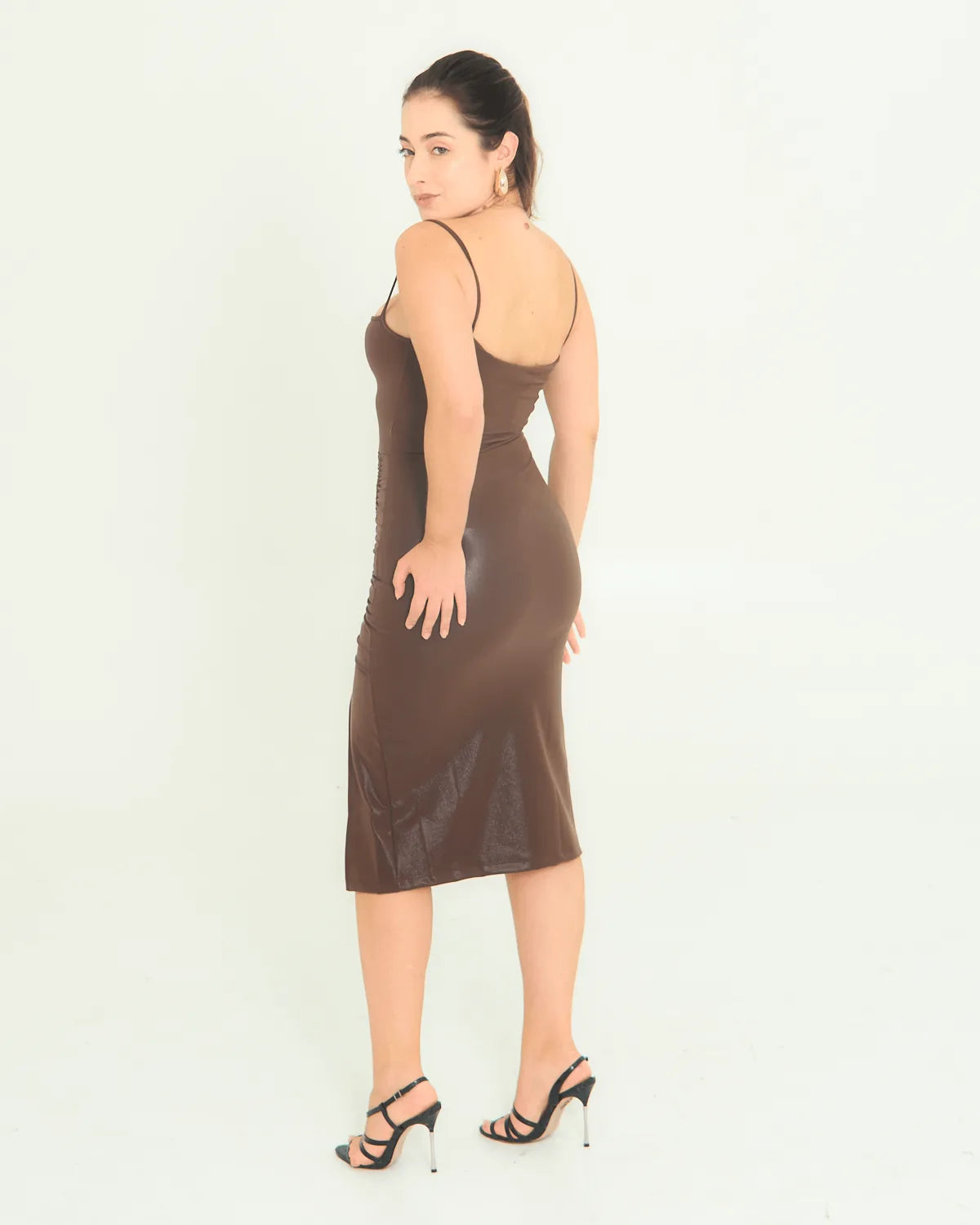 VESTIDO GROOVY 44711/54711/64711 MARRON G