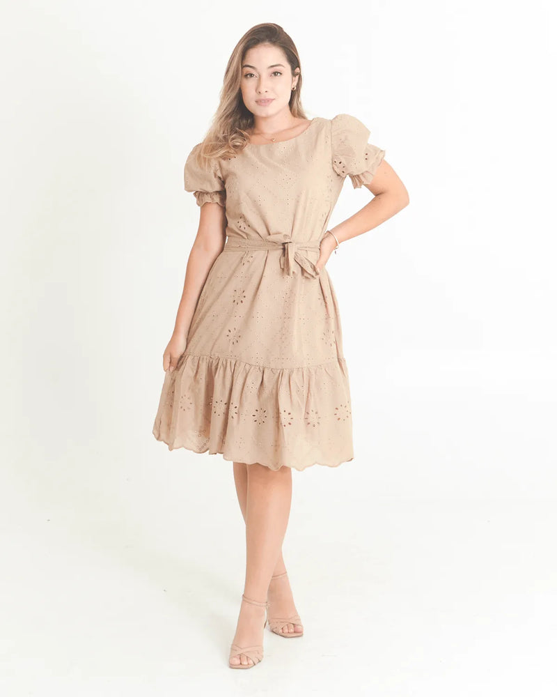 VESTIDO SAFIRA LAISE MANGA PRINCESA