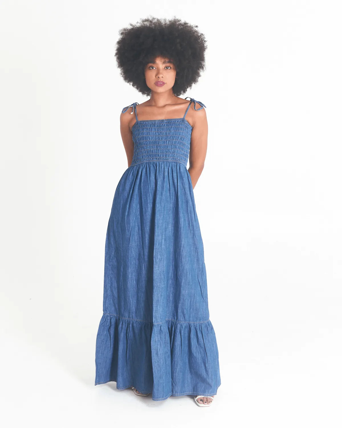 VESTIDO MODASIL LASTEX JEANS G