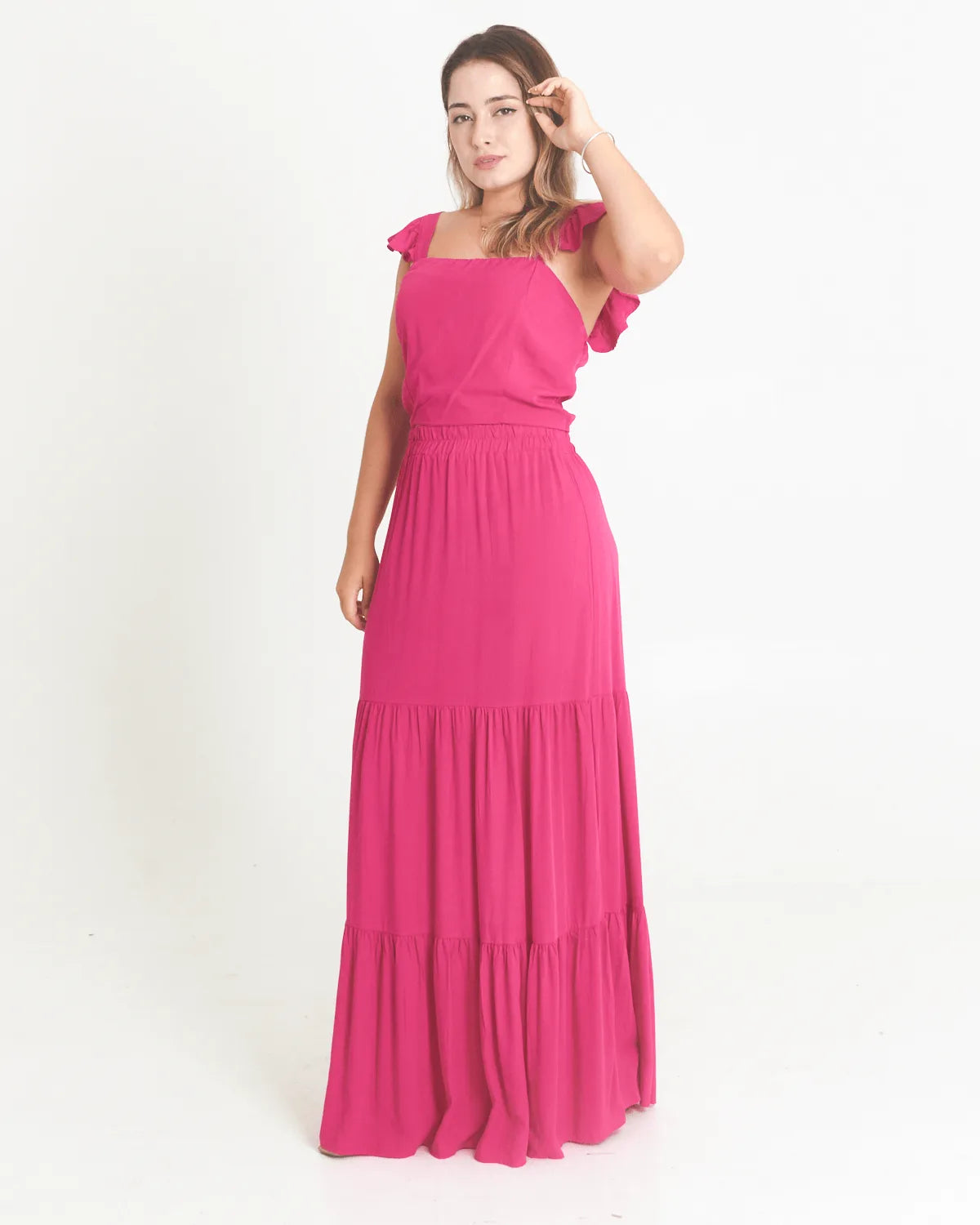 CONJUNTO SAFIRA SAIA C/CROPPED