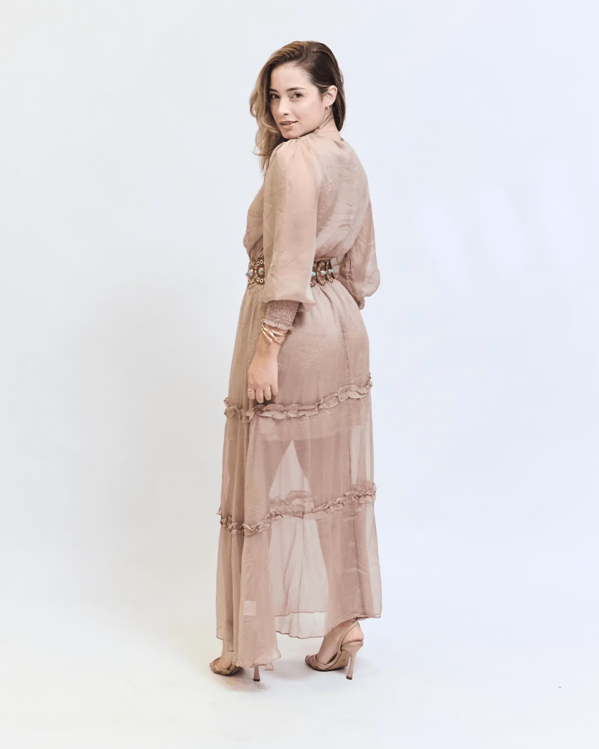 VESTIDO BELINA AA8325 BEGE M