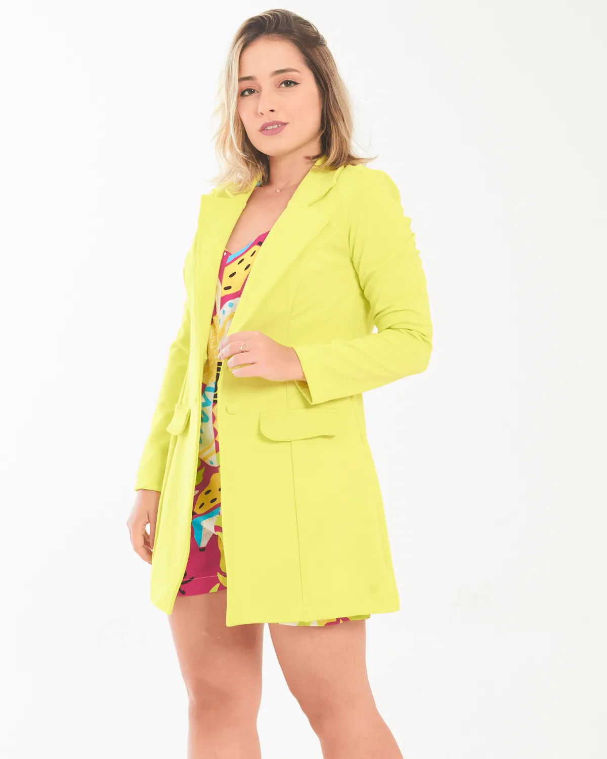 MAXI BLAZER TROPICAL 9081D VERMELHO M