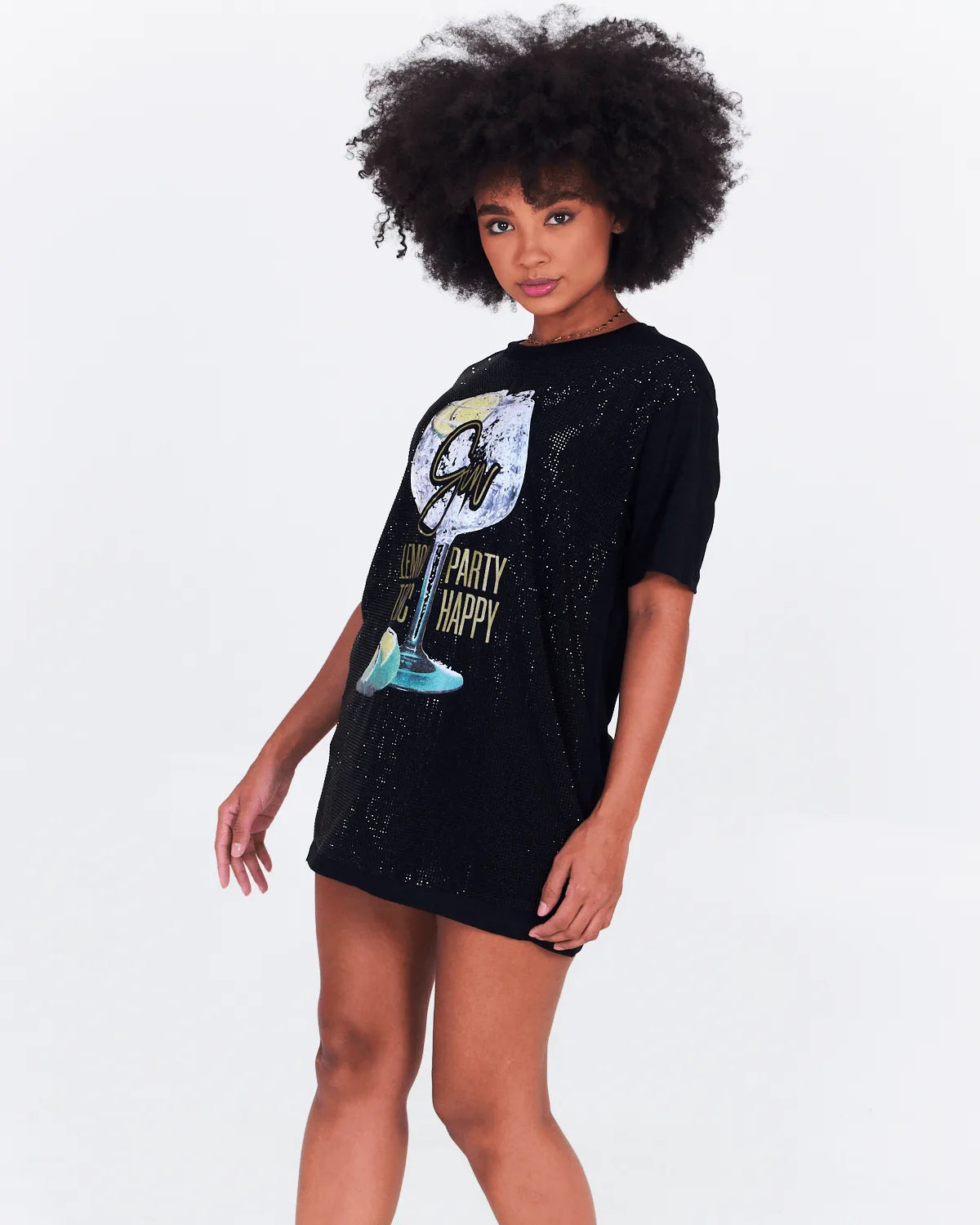 TEE LONG MARIA DONDOCA 57021 PLUS PRETO G