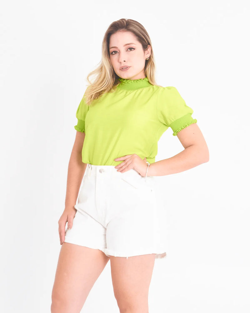 BLUSA LOVE IT 43835 VERDE LIMA PP