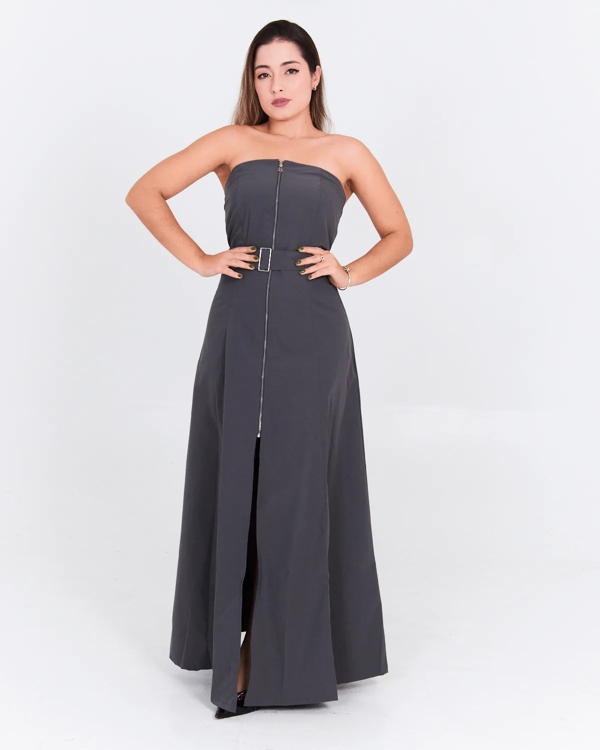 VESTIDO IRIS MIDI ZIPER
