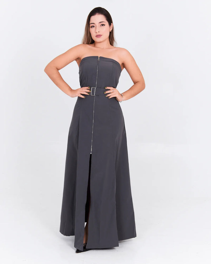 VESTIDO IRIS MIDI ZIPER