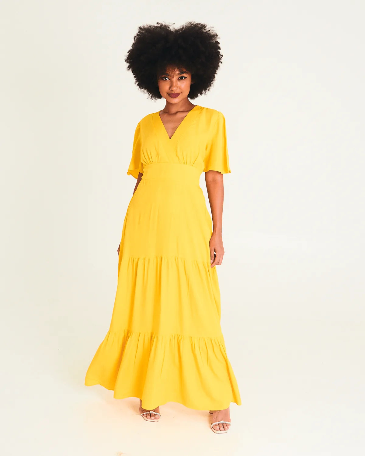 VESTIDO SAFIRA LONGO/V/MANGA BRANCO G
