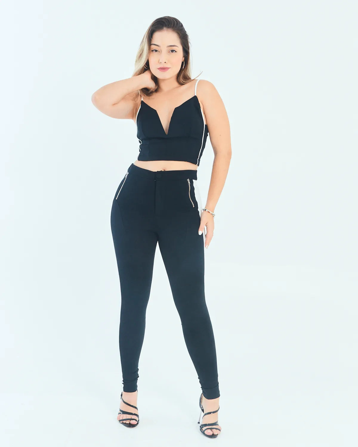 CONJUNTO TROPICAL 9399A PRETO/BRANCO G