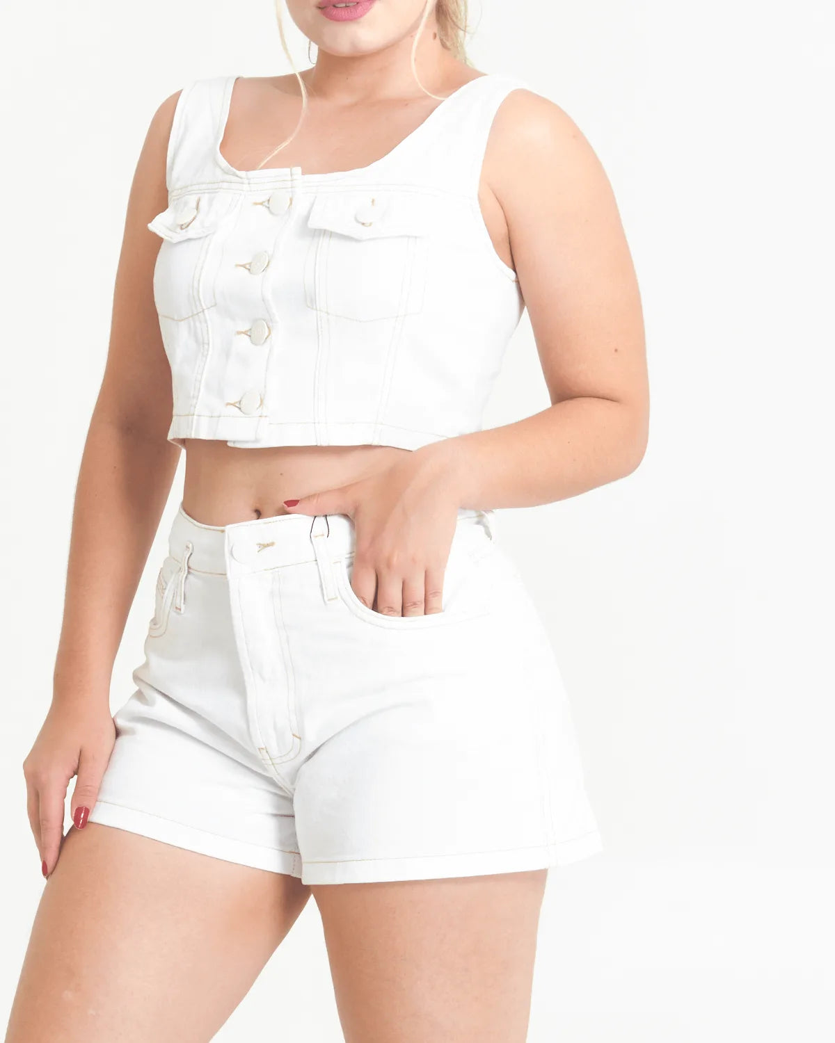 SHORT CARINHOSO 1000113938 BRANCO 46